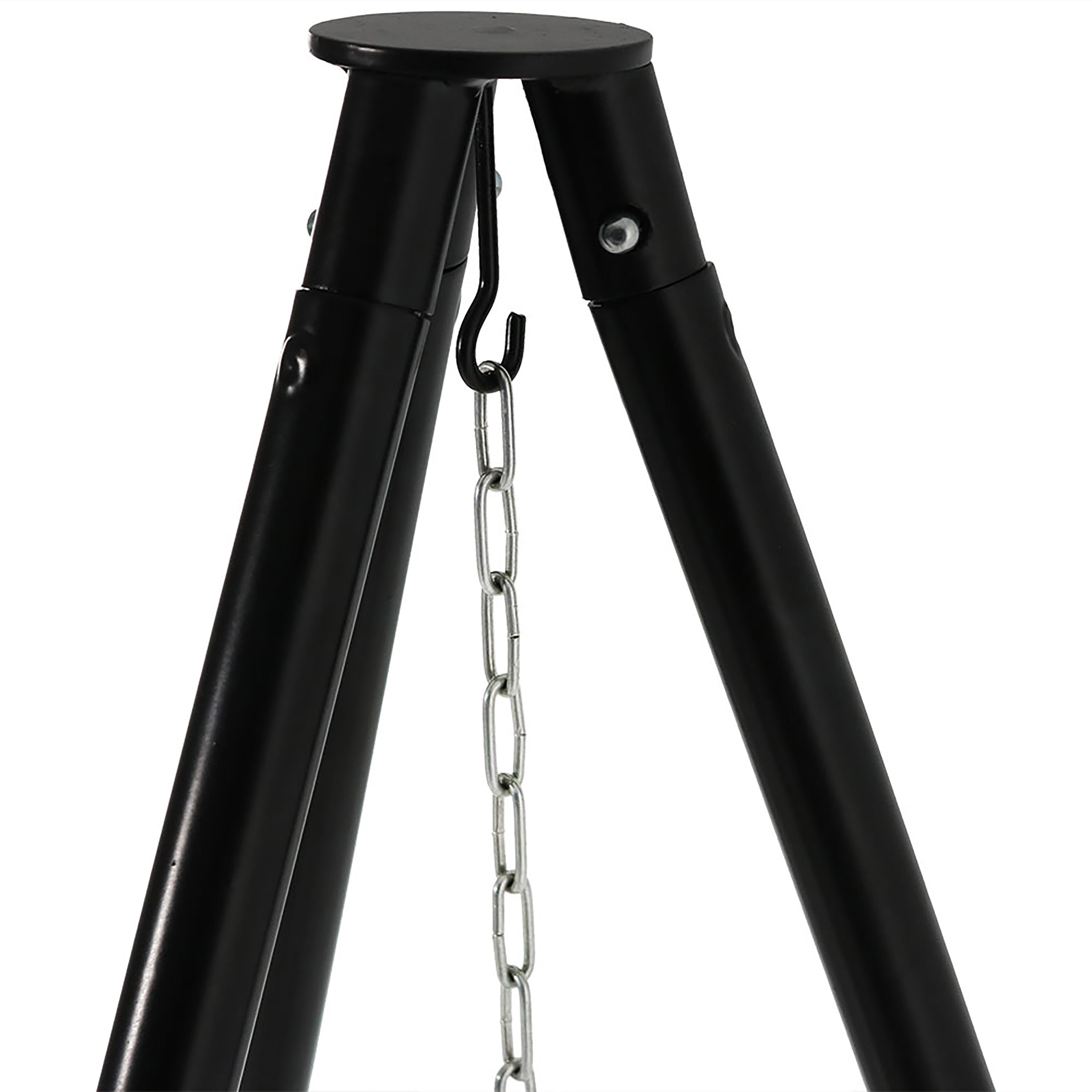 Sunnydaze 22-Inch Tripod Grilling Set with Heavy Duty Cooking Grate - Perfect for Camping, Backyard BBQs & Outdoor Cooking Adventures