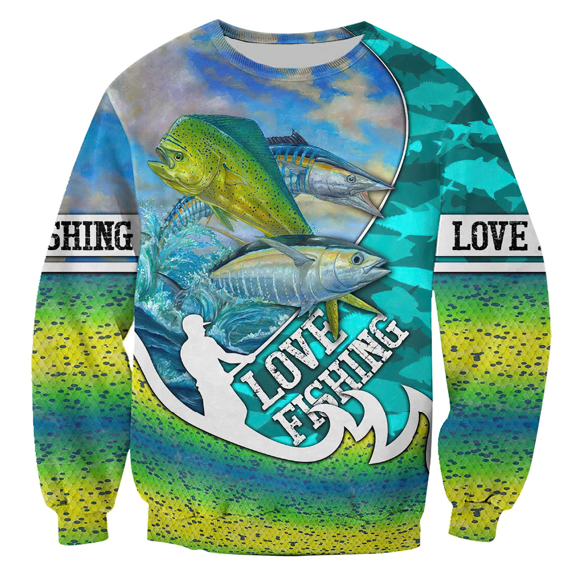 Premium Catboroz Tuna Mahi Wahoo Fishing Hoodie - Long Sleeve Sweatshirt for Men & Women - Comfortable Outdoor Sportswear for Deep Sea Fishing & Coastal Adventures