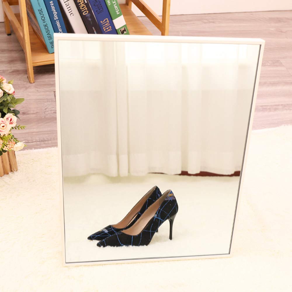 40-50cm Modern Minimalist Shoe Mirror with Frame and Bracket - European Style Professional Floor Mirror for Shoe Stores, Bedrooms, and Entryways