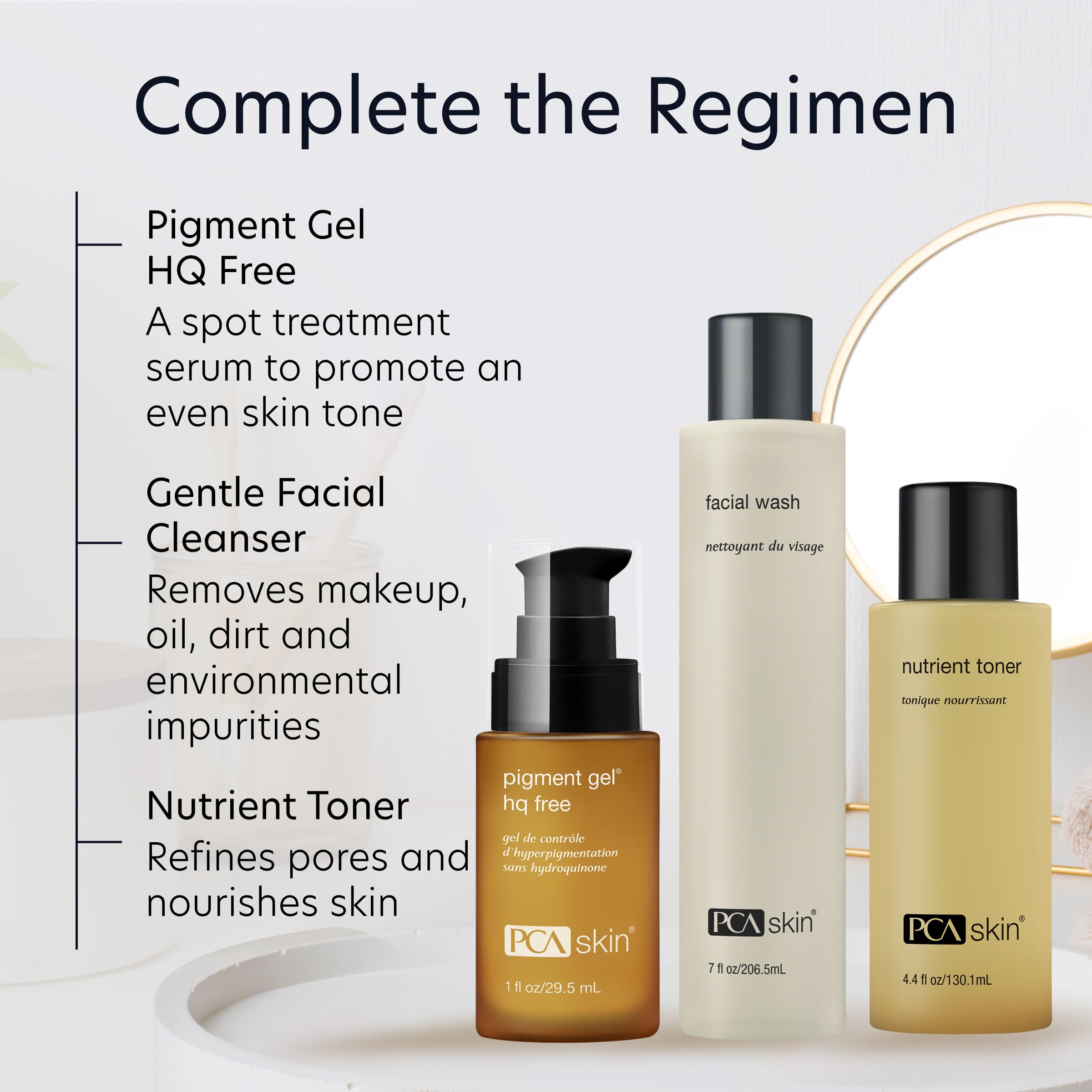PCA SKIN Hydroquinone-Free Pigment Gel Dark Spot Corrector | Brightening Serum for Hyperpigmentation & Uneven Skin Tone | Promotes Clear Complexion | 1.0 oz Pump | Perfect for Daily Skincare Routine & Post-Acne Treatment