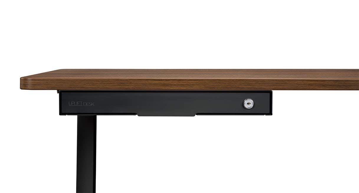 Slim Under Desk Storage Drawer Organizer - Black File Cabinet for Home Office by UPLIFT Desk | Perfect for Storing Documents, Office Supplies & Accessories Under Computer Workstation