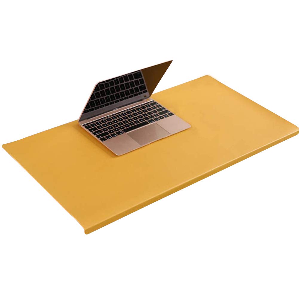 Premium PU Leather Desk Pad - Non-Slip Waterproof Mouse Pad & Smooth Writing Mat with Fixation Lip | Office & Home Workspace Essential for Laptop Keyboard Protection | Ideal for Workstations, Gaming Setups & Study Areas