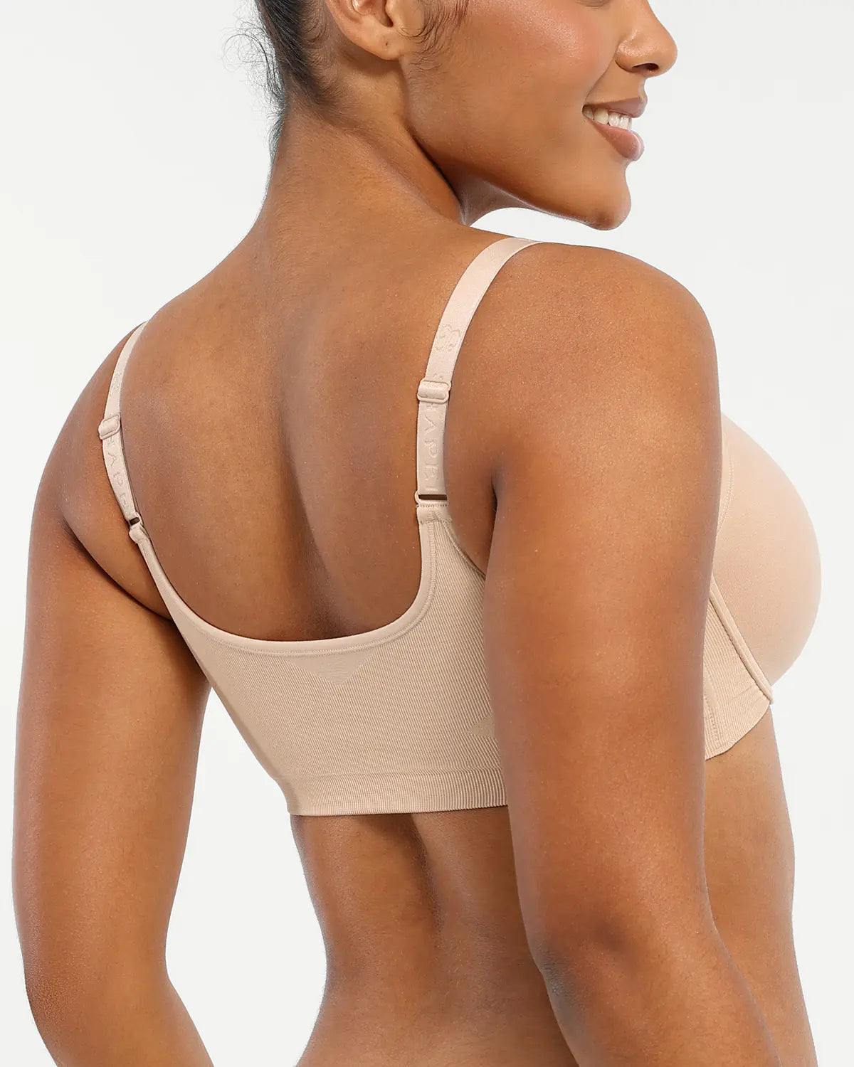 Front Close Underwired Bra - Beige Nude T-Shirt Bra for Women | Comfortable Support & Lift | Perfect for Everyday Wear, Work & Yoga