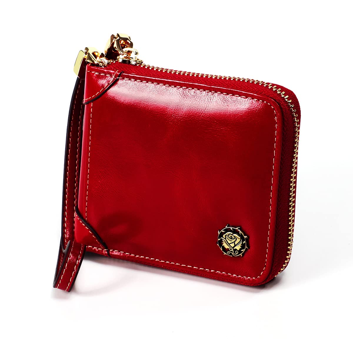RFID Blocking Genuine Leather Women's Wallet - Small Zip Around Credit Card Holder & Wristlet Clutch Purse | Perfect for Everyday Use, Travel & Shopping