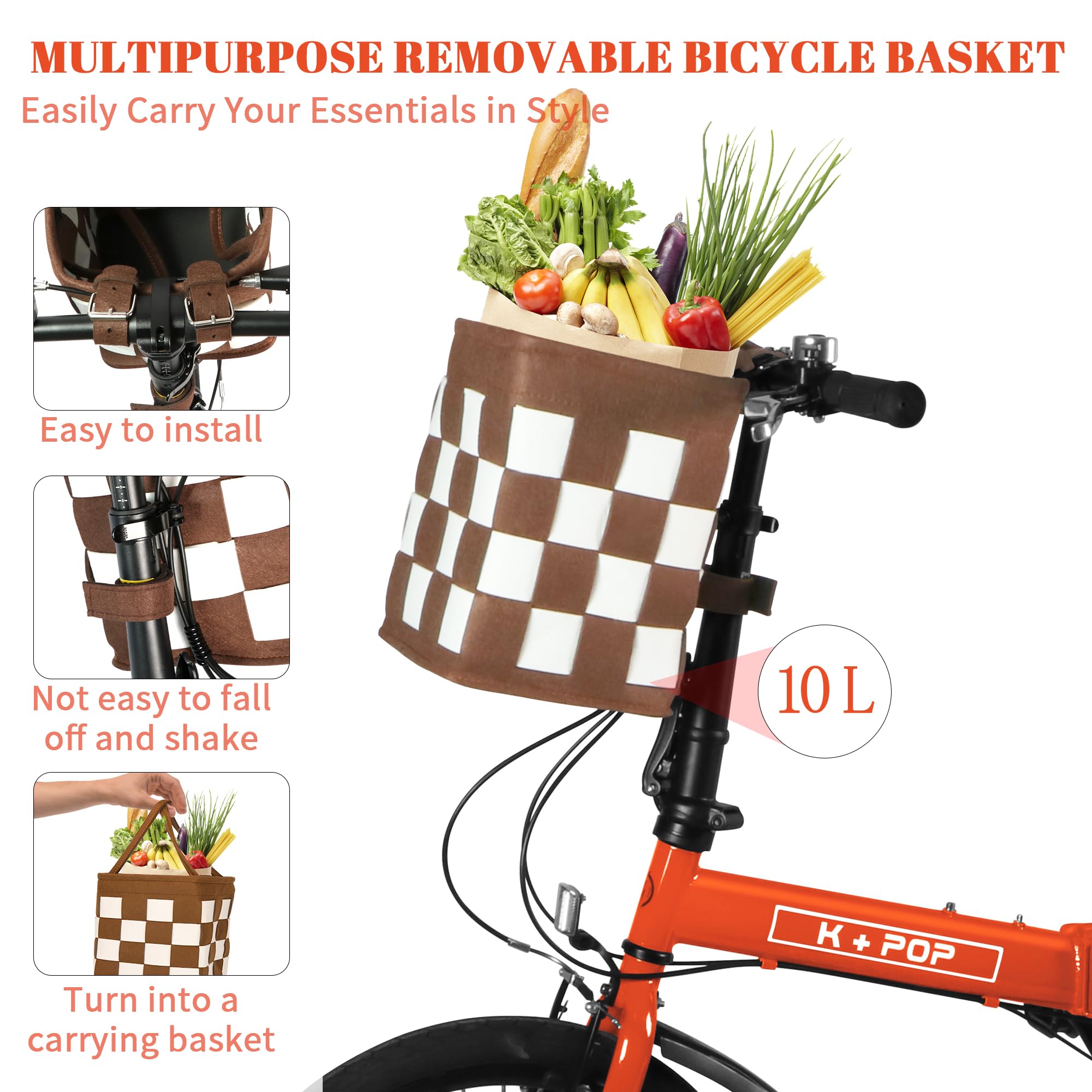 Foldable Adult Bicycle - 20 Inch Commuter Bike with Detachable Basket, 7-Speed Gears, Lightweight & Streamlined Folding Design - Perfect for Urban Commuting, Campus Travel & Weekend Adventures