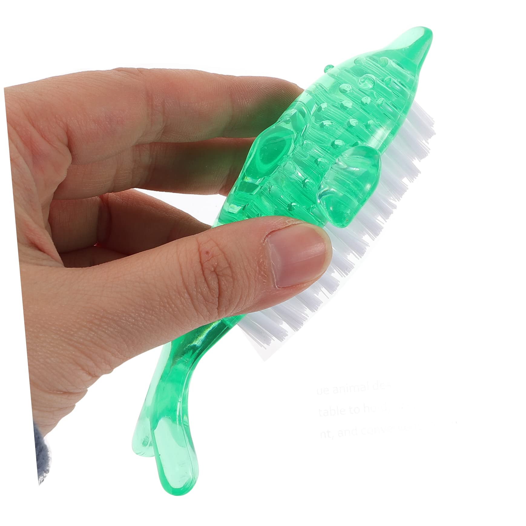 Healifty 5-Piece Nail Brush Set - Toenail & Manicure Cleaning Brush with Dolphin & Whale Design for Women & Kids - Perfect for Nail Art, Blush, Powder Cleaning & Hygiene Care - Ideal for Home, Salon & Travel Use