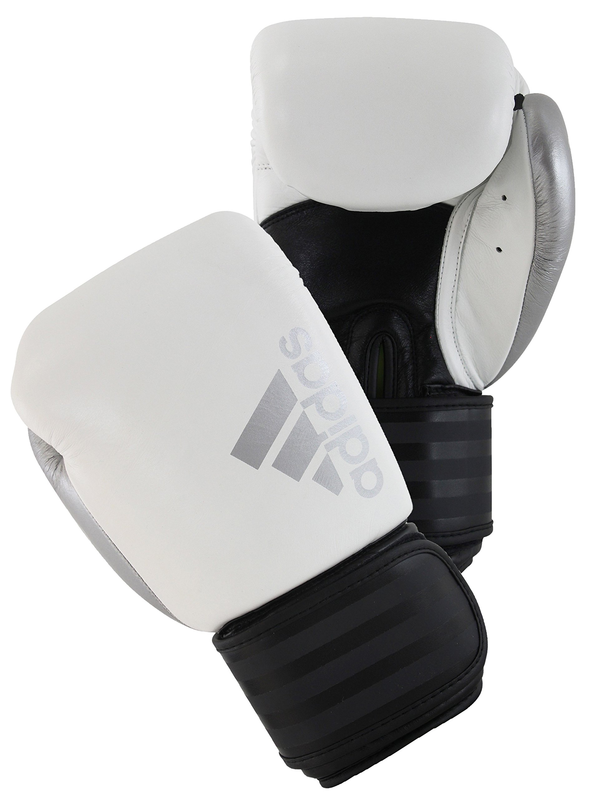 Adidas Hybrid 200 Leather Boxing & Kickboxing Gloves for Women & Men - Premium Training Gloves for MMA, Muay Thai, Sparring & Fitness Workouts