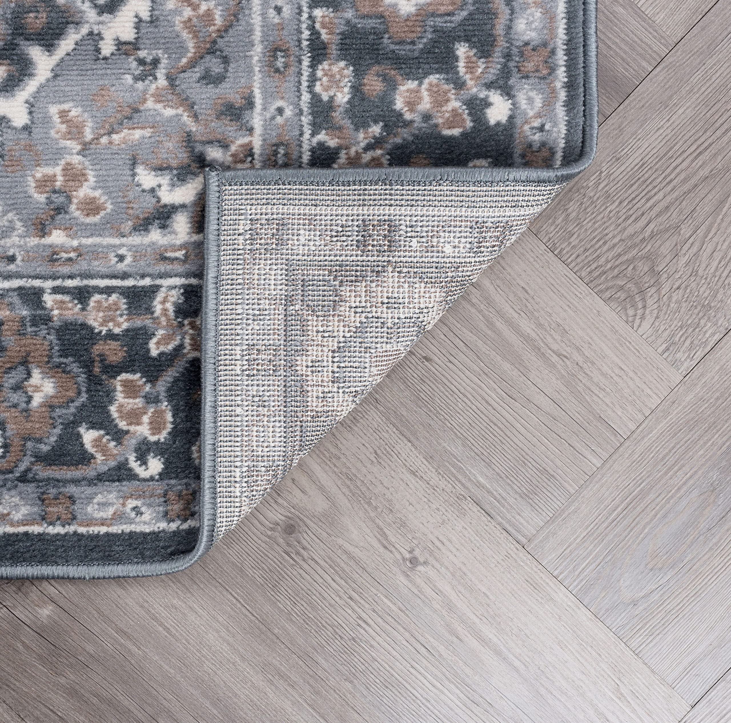 5x7 Gray Modern Area Rug - Soft Indoor Carpet for Living Room, Bedroom, Dining Room, Kitchen & Entryway - Contemporary Home Decor - Perfect for Cozy Spaces & High-Traffic Areas