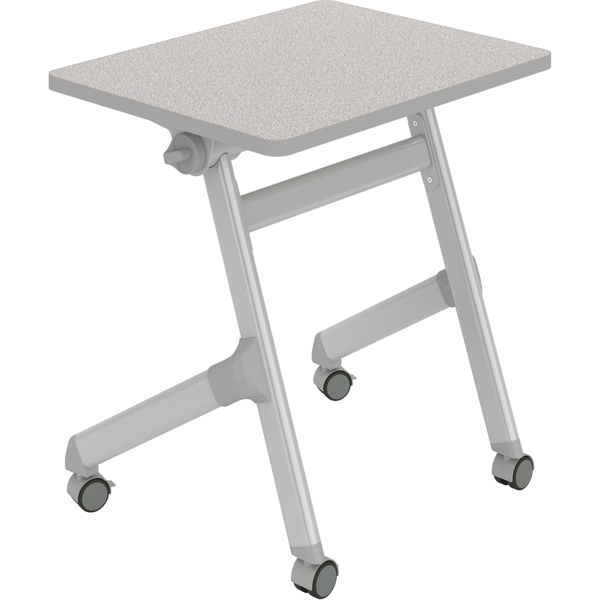 Safco 1227GR Learn Standing Desk - Adjustable Height Rectangle Workstation in Pebble Gray for Home & Office Ergonomic Workspace Setup