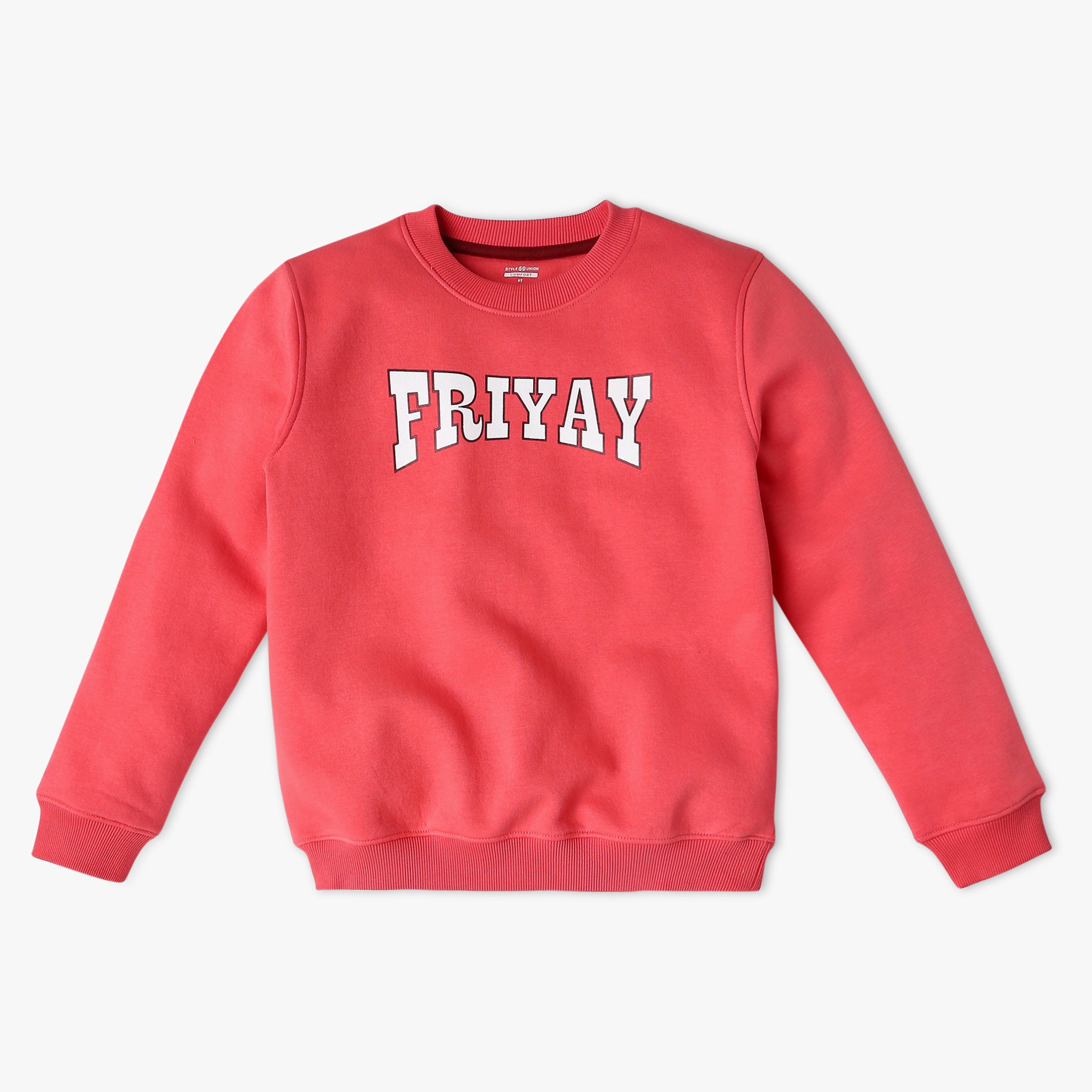 Girl's Regular Fit Printed Sweat Tee - Soft Cotton Blend Casual Top for Kids | Perfect for School, Playdates & Everyday Wear