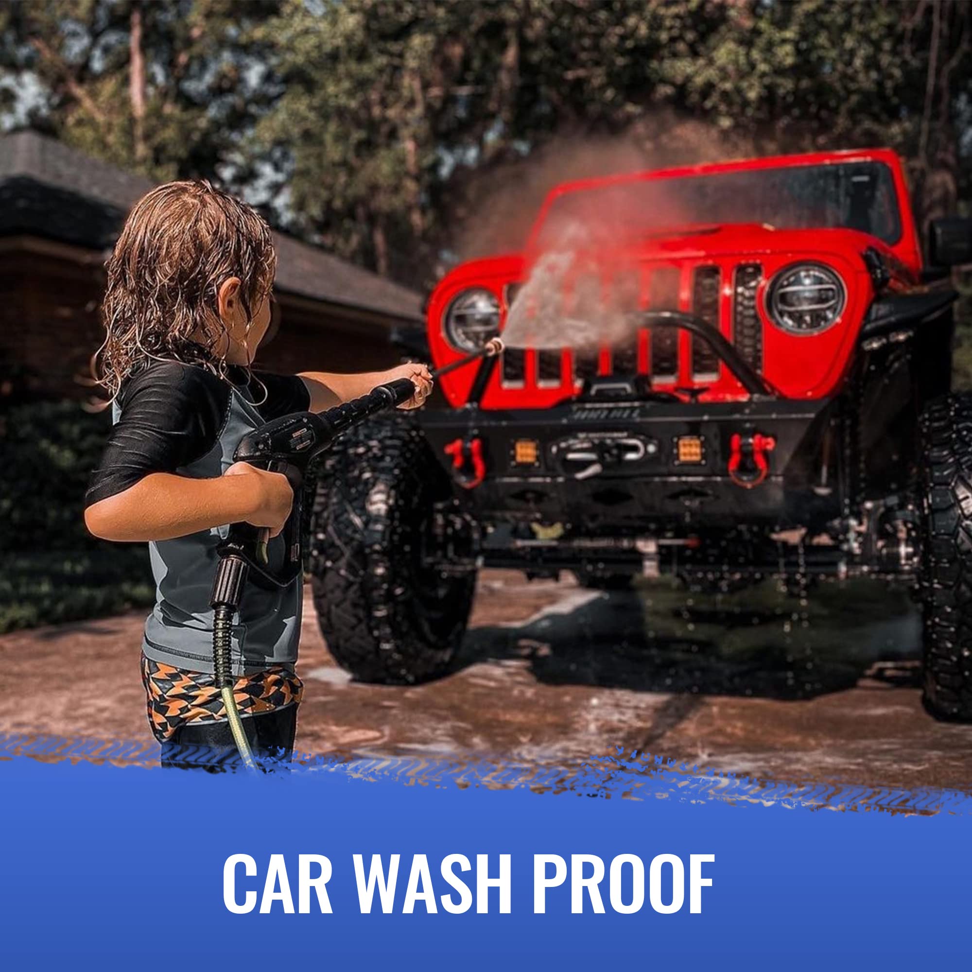 VOFONO 13 Inch Short Antenna Upgrade for Jeep Wrangler & Gladiator (2007-2025) - Compatible with JL JK Rubicon Sahara Unlimited Sport Willys 4xe Mojave High Altitude Models - Durable Jeep Accessories for Enhanced Radio Reception & Off-Road Adventures
