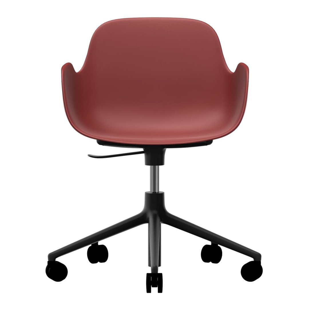 Modern Form Armchair with 5W Swivel Base & Gas Lift Mechanism - Ergonomic Office Chair for Home & Workspace Comfort