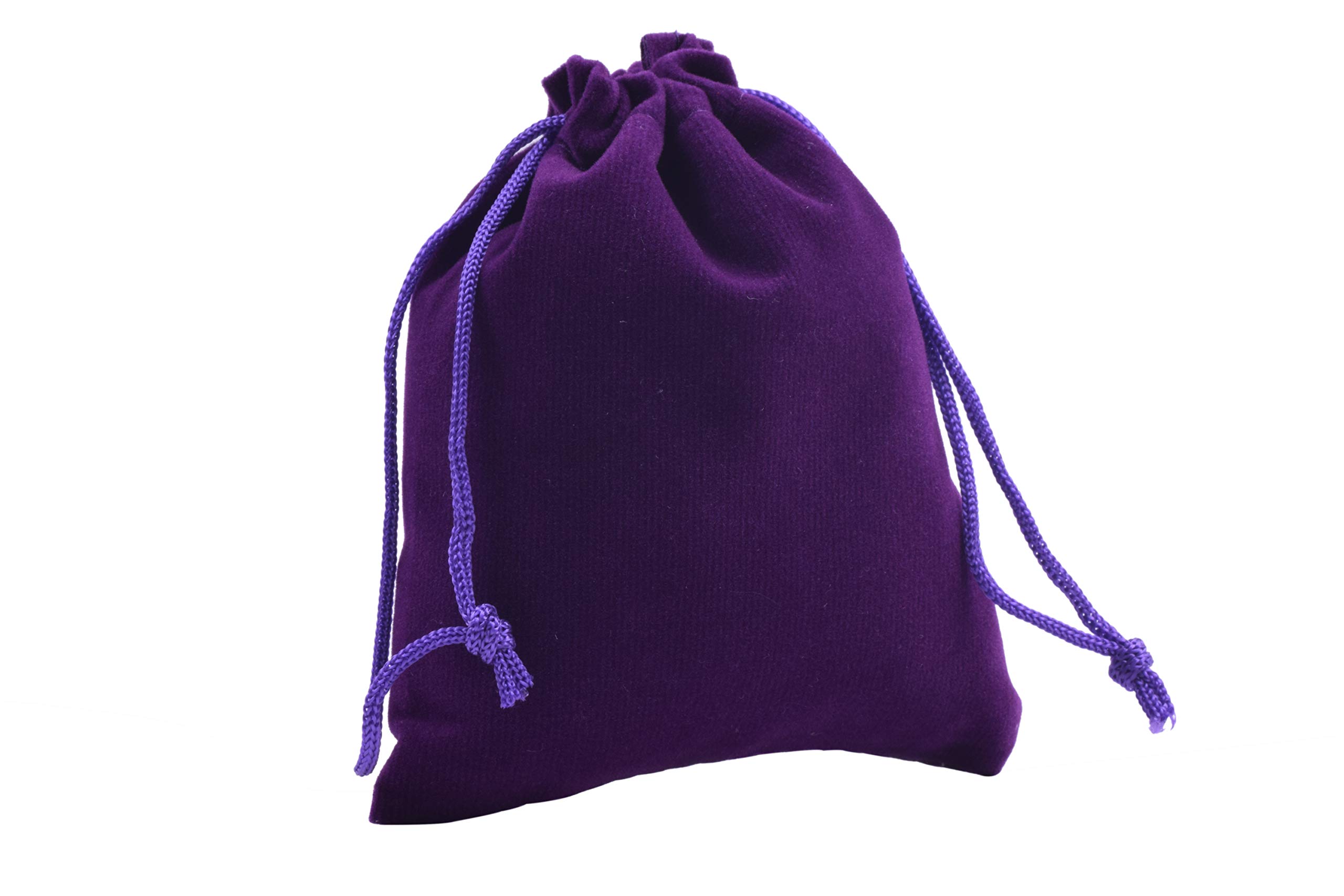 Sansam 20-Piece Purple Velvet Drawstring Bags for Jewelry Storage, Wedding Favors, Party Gifts, Candy Bags - 5.2x7.2 Inches - Perfect for Bridal Shower, Birthday Party & Holiday Gift Packaging