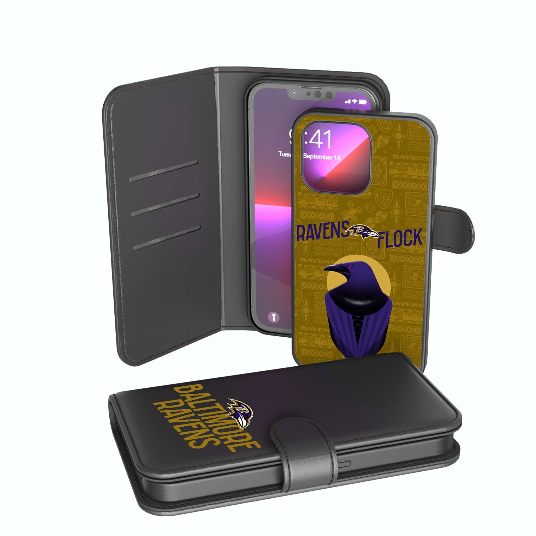 Baltimore Ravens 2024 Limited Edition NFL Wallet Phone Case with RFID Protection - Perfect for Game Day & Everyday Use