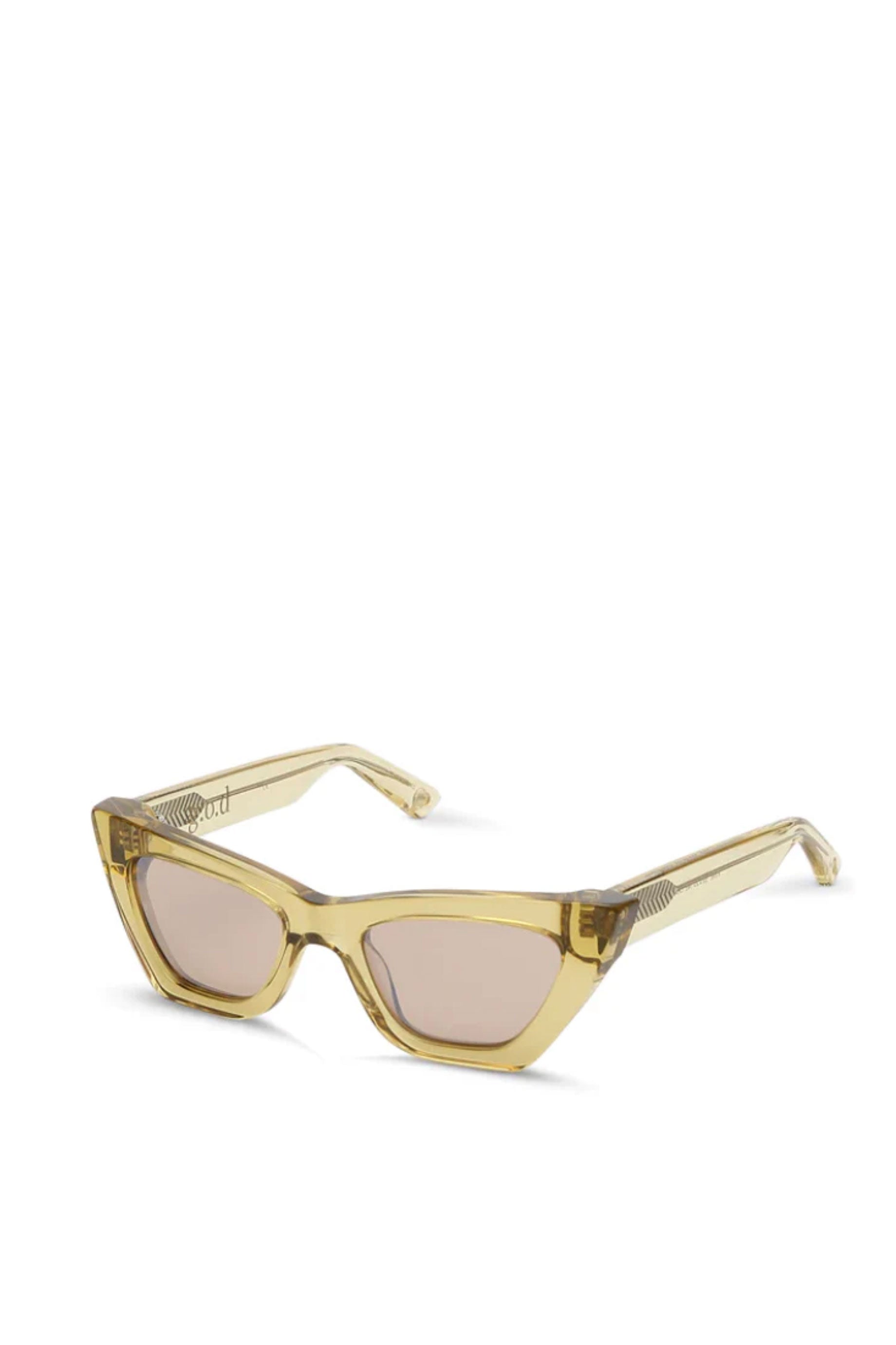 G.O.D 5 Polarized Sunglasses for Men & Women - Champagne Gold Frame with UV Protection - Perfect for Driving, Beach, and Outdoor Activities