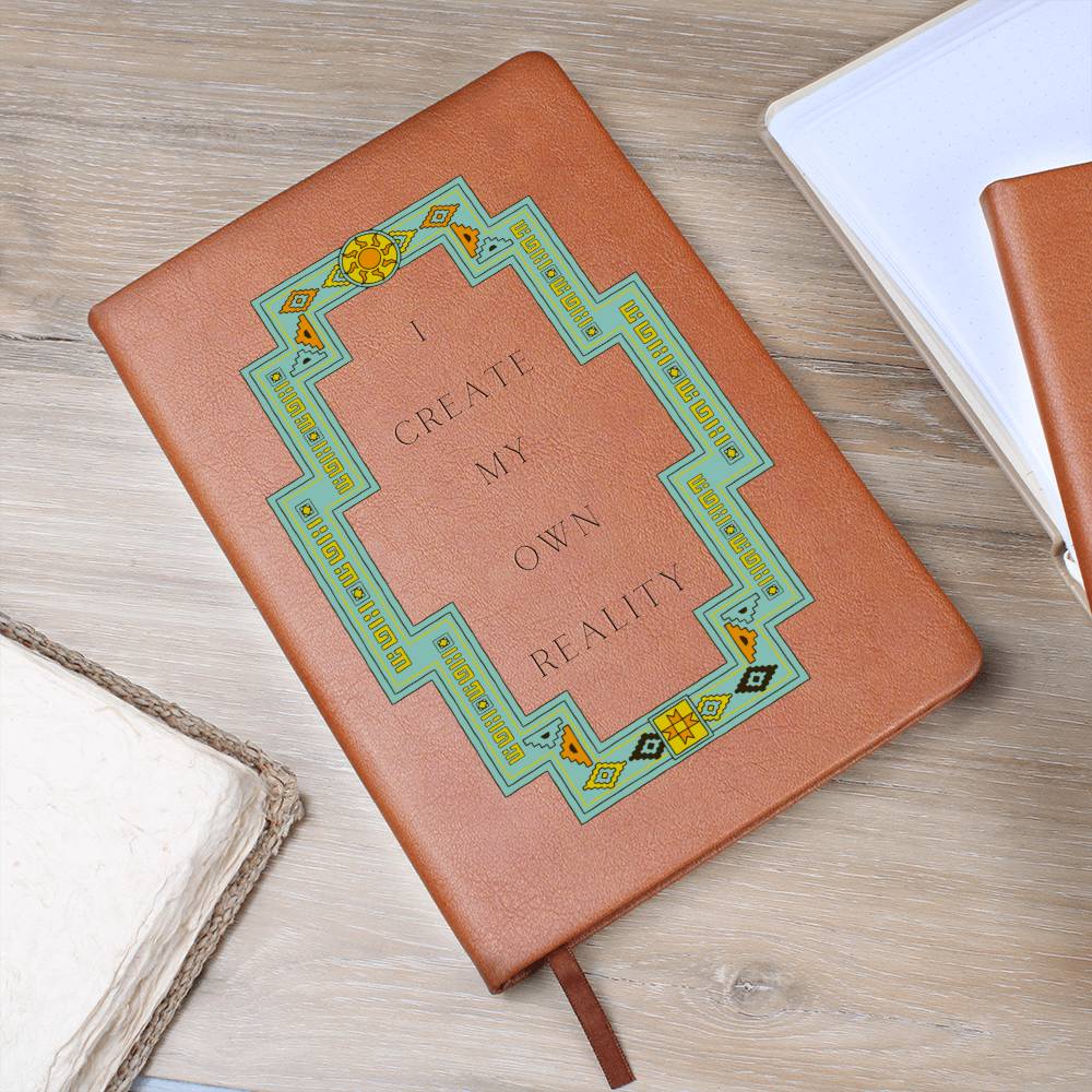 Southwestern Vegan Leather Journal - Handmade Leather Notebook for Writing, Sketching & Journaling - Perfect Gift for Writers, Artists & Dreamers - Use for Daily Reflection, Creative Projects & Personal Growth