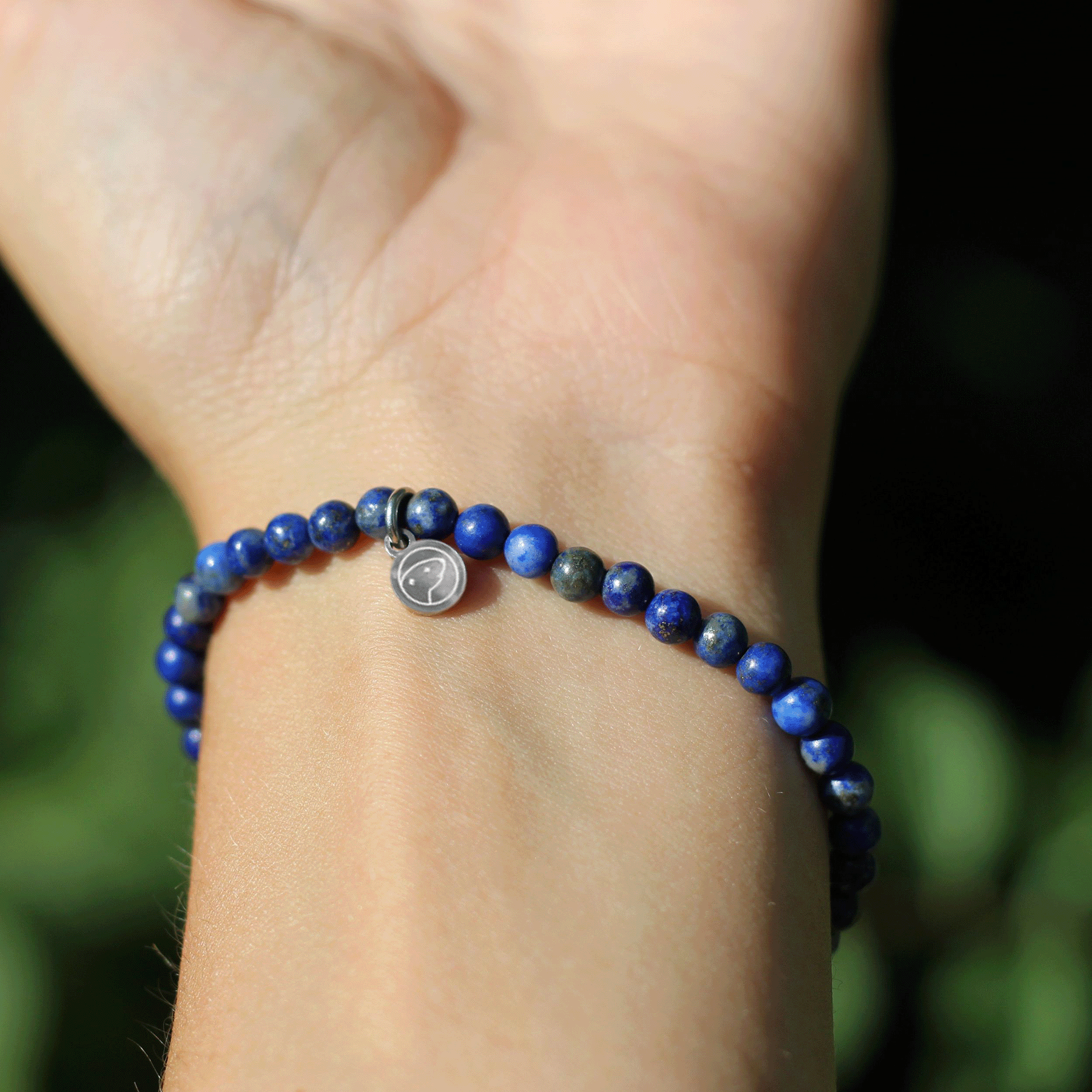 Natural Lapis Lazuli Beaded Bracelet for Women - Mini Adjustable Healing Stone Jewelry for Meditation & Spiritual Wellness