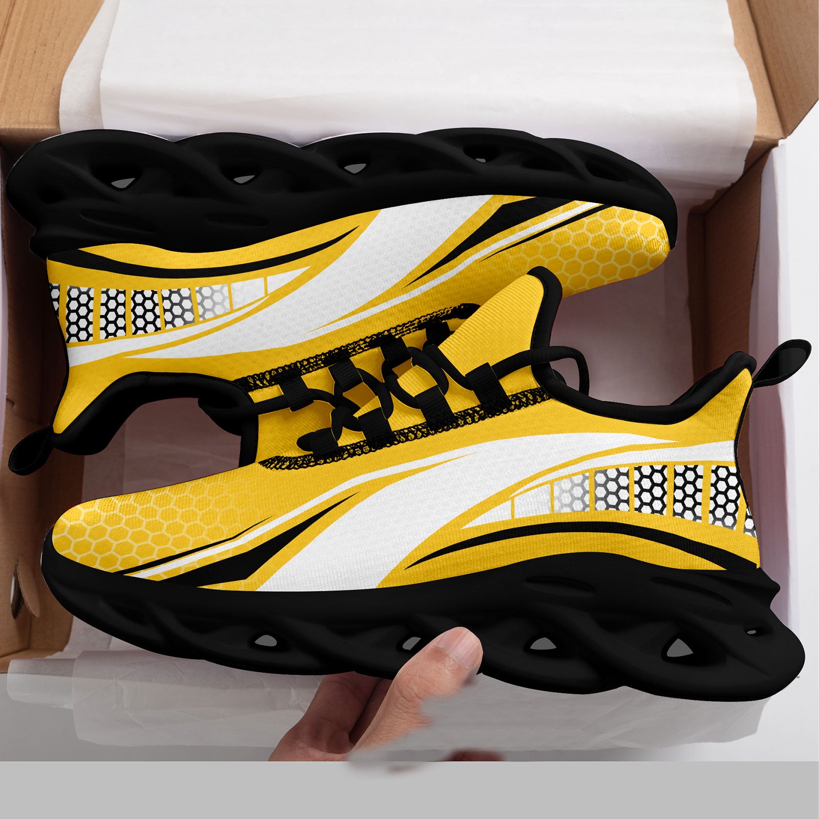 Custom Maxsoul Personalized Sneakers - Breathable Lightweight Running Shoes for Men & Women (FN003 E025022 22) - Perfect for Gym Workouts, Jogging & Casual Wear