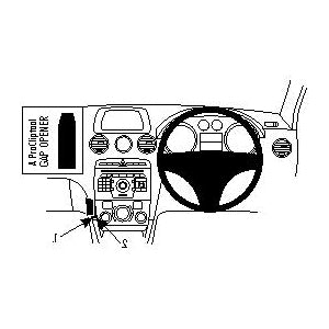 ClicOn No Holes Angled Low Dash Mount for Peugeot RCZ (2010-2016) - Secure Phone Holder for Easy Navigation & Hands-Free Driving