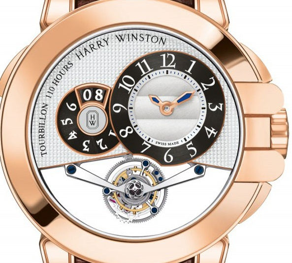 Harry Winston Ocean Tourbillon Big Date 18K Rose Gold Men's Luxury Watch - Perfect for Business Meetings, Formal Events & Collector's Showcase