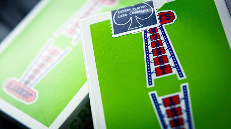 Vintage Green Jerry's Nuggets Playing Cards - Classic Casino Style for Poker, Magic Tricks & Card Games | Premium Collectible Deck for Cardistry & Game Nights