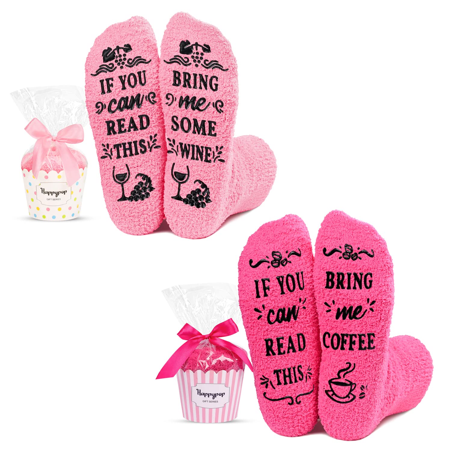 Cozy Fuzzy Socks for Women - Soft Animal Slipper Socks for Home & Lounge