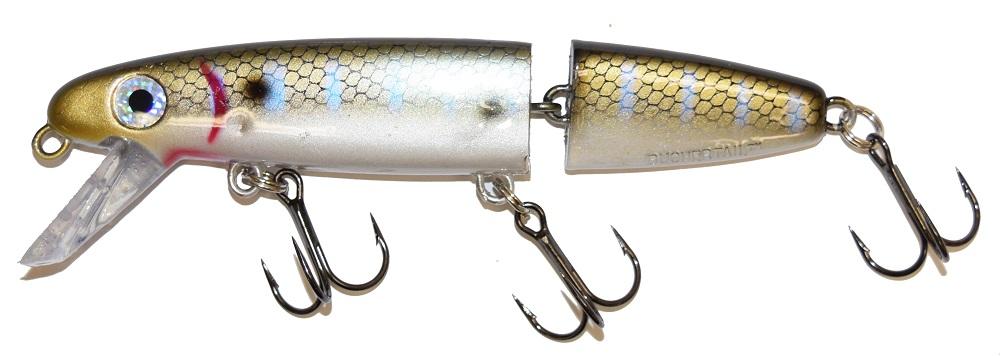 Bucher Jointed Shallow Raider Crankbait - Topwater Fishing Lure for Bass, Walleye & Pike - Perfect for Shallow Water & Weedless Areas