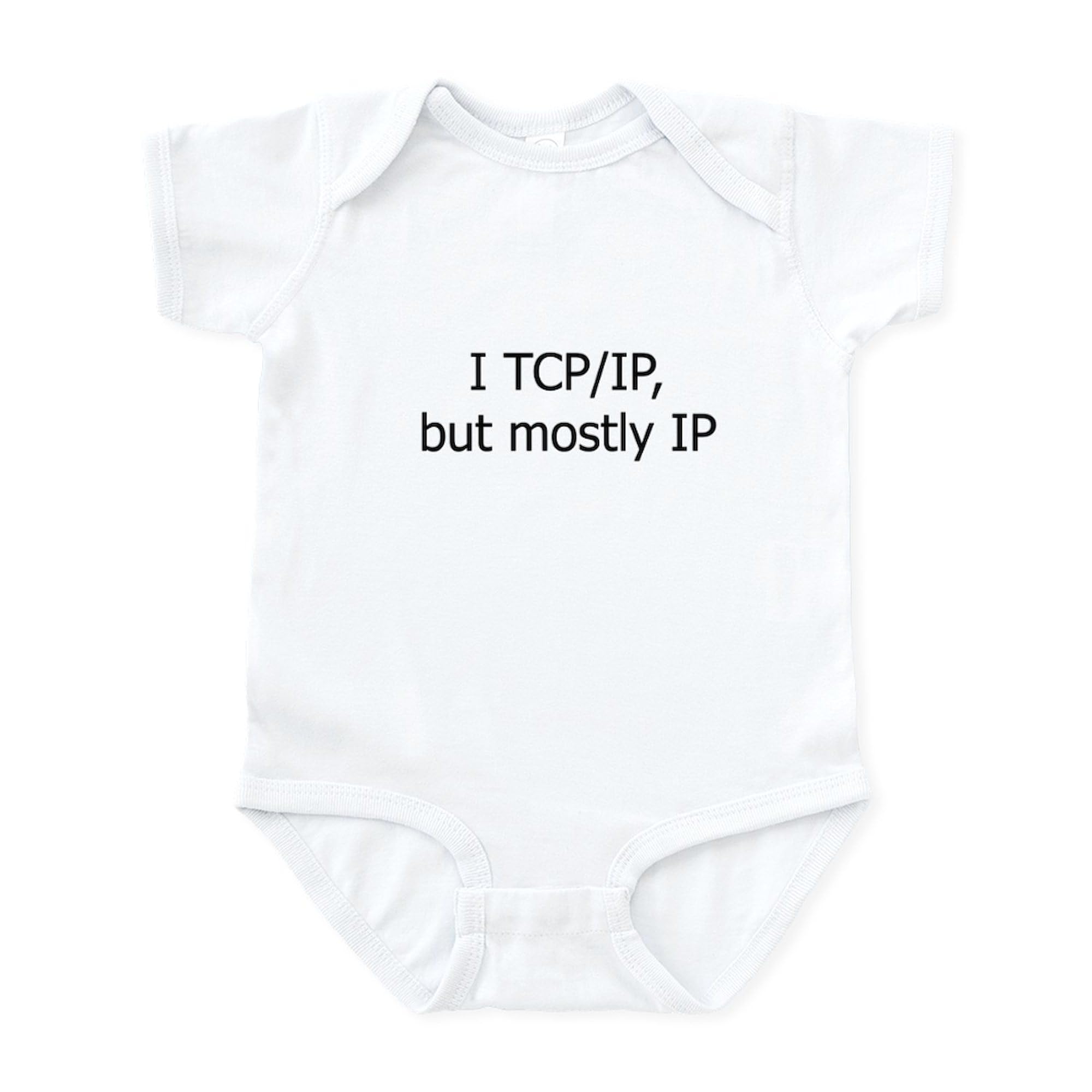 Cute TCP/IP Baby Bodysuit - Soft Infant Romper for Newborns & Toddlers | Perfect for Tech-Loving Parents, Photo Shoots & Everyday Wear