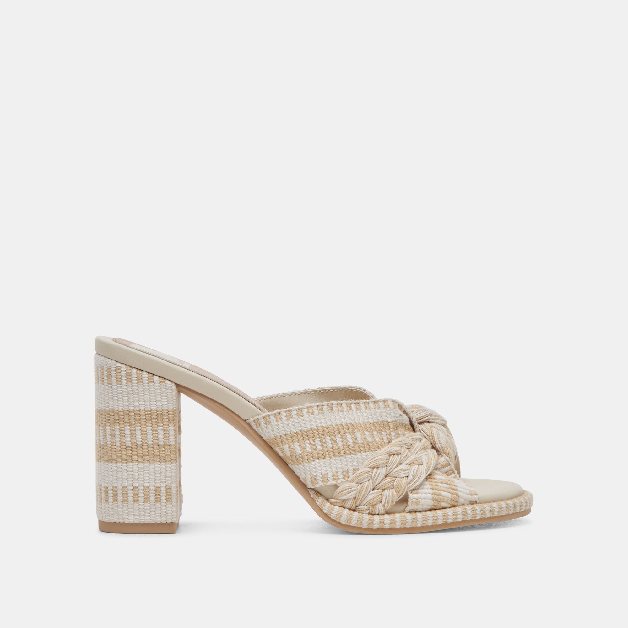 Brilah Women's Natural Multi Woven High Heels - Comfortable & Stylish Sandals for Summer, Parties, Weddings & Night Out