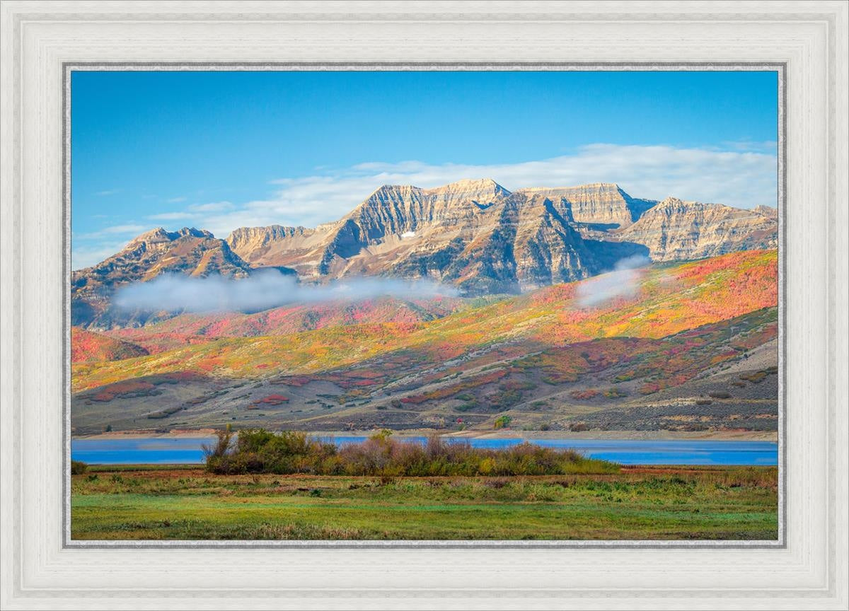 Autumn Splendor Over Timpanogos - Stunning Fall Landscape Photography Print for Home & Office Wall Decor | Perfect for Living Rooms, Bedrooms & Gifts