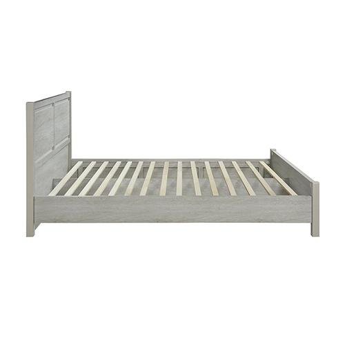 White Ash Cielo Wooden Queen Bed Frame - Solid Wood Bed Frame for Master Bedroom, Guest Room & Modern Home Decor