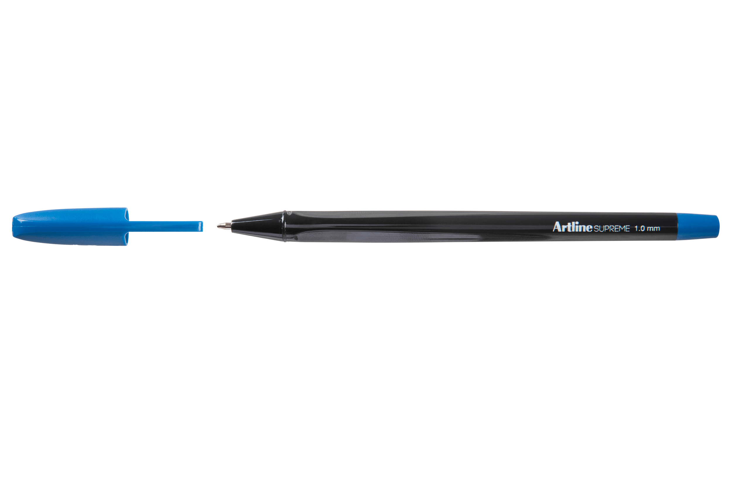 Artline Supreme Ballpoint Pens - Pack of 12 Blue Ink Pens for Office, School & Home Use - Smooth Writing & Comfort Grip - Ideal for Note Taking, Journaling & Everyday Writing Tasks