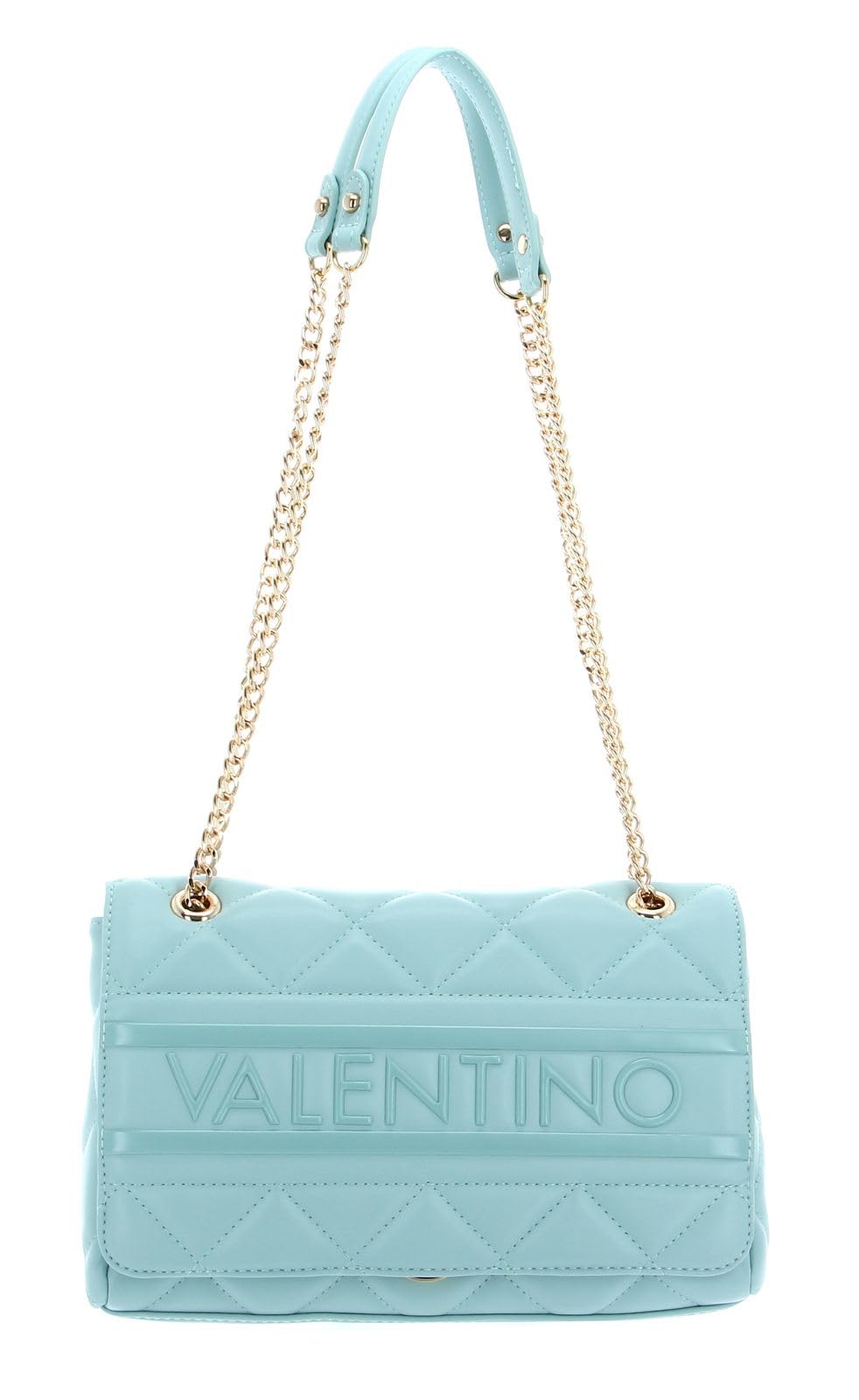 Valentino Women's Ada Satchel Handbag - Powder Pink Leather Shoulder Bag for Women, Fashion Designer Purse for Work, Travel & Everyday Use