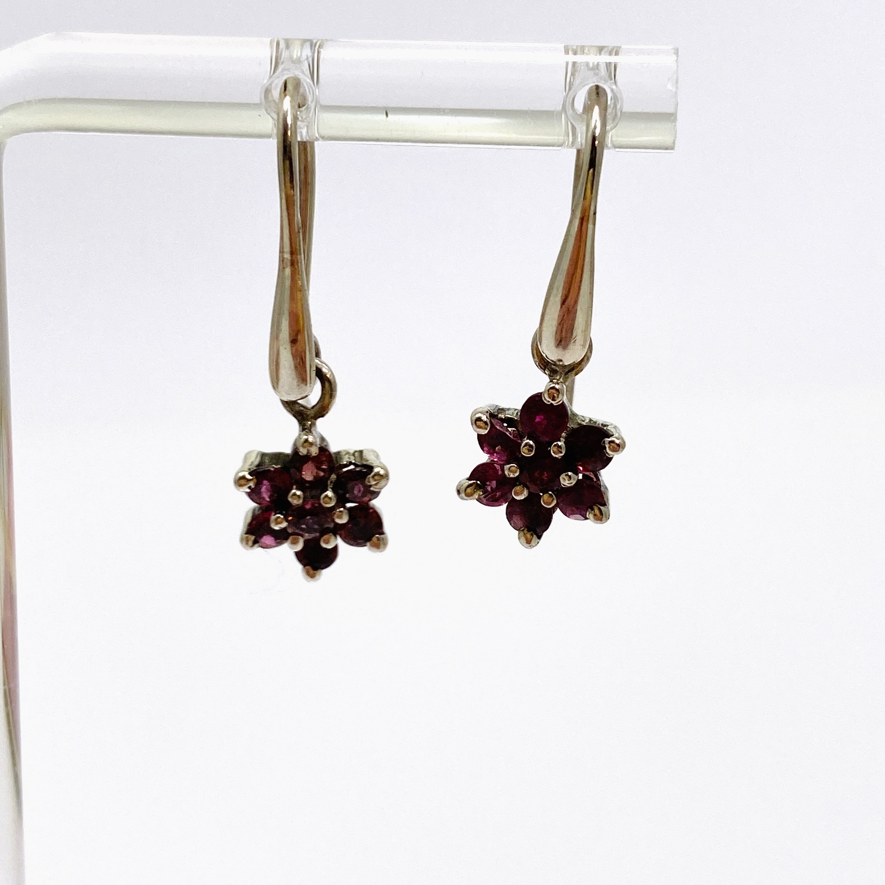Pink Tourmaline Flower Faceted Earrings for Women - Elegant Gemstone Jewelry Gift for Birthday, Anniversary & Special Occasions | PEGJ246