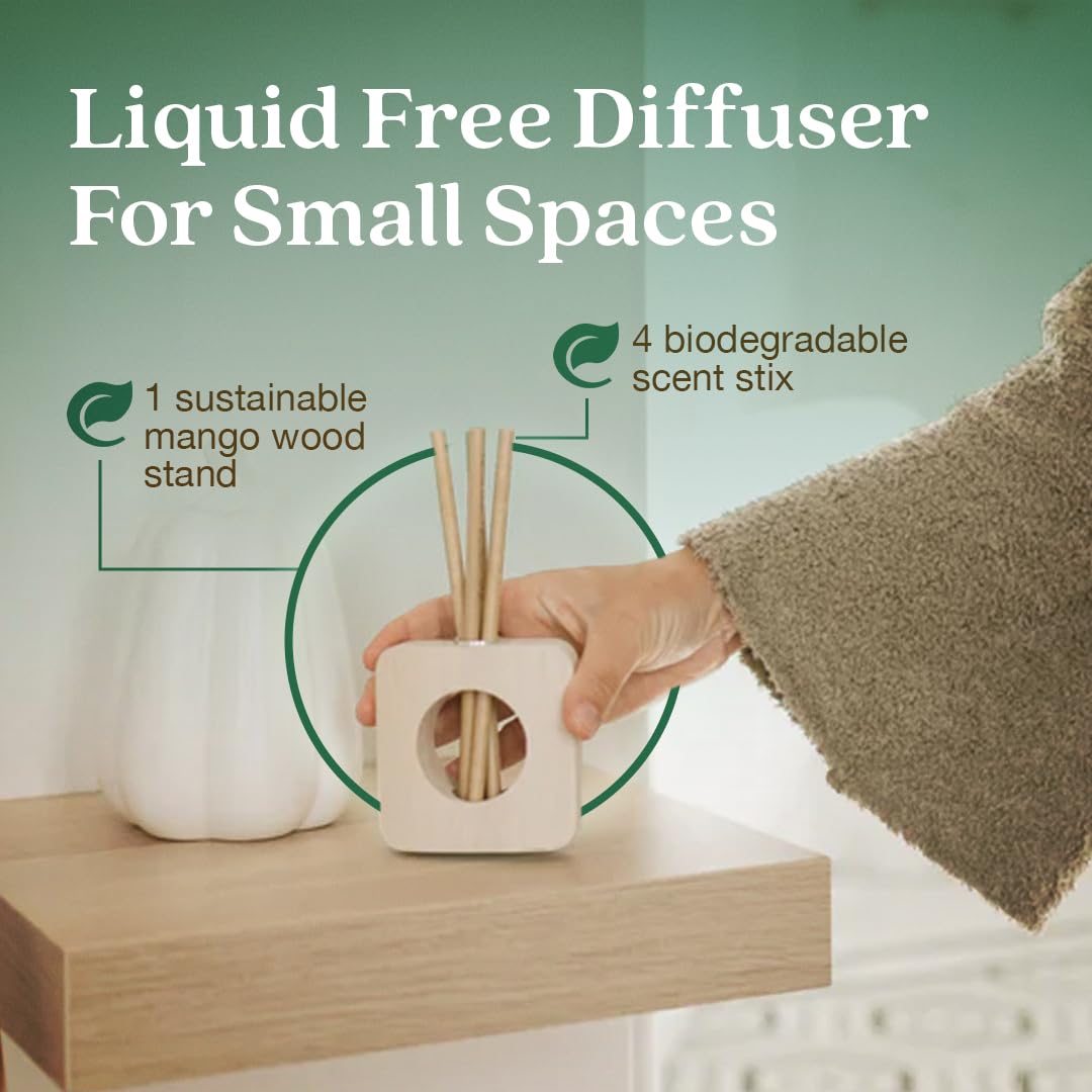 Enviroscent Non-Toxic Plug-In Air Freshener - Balsam Fir & Spruce Essential Oil Refillable Home Fragrance | Lasts 45+ Days | 1 Plug-In + 1 Scent Refill | Perfect for Living Room, Bedroom, Office & Bathroom