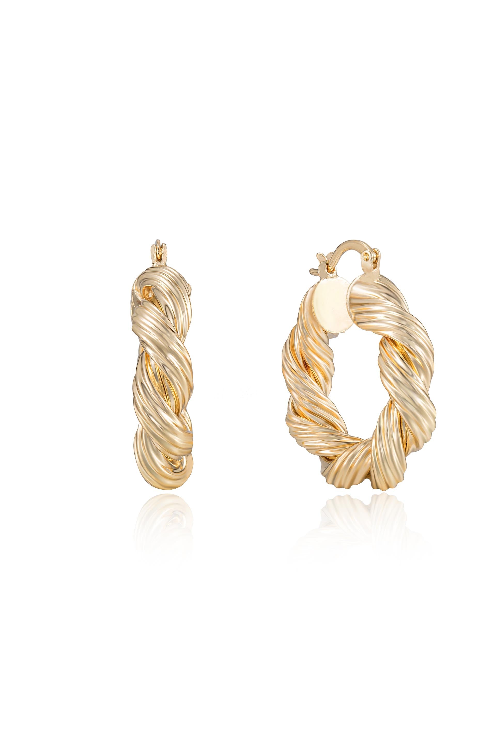 Modern Twist Hoop Earrings for Women - Trendy Gold & Silver Hoop Earrings for Everyday Wear, Parties & Gifts
