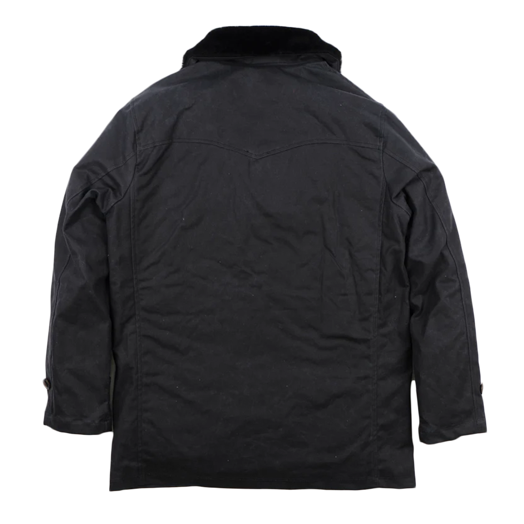 Freenote Tollgate Black Waxed Canvas Jacket - Durable Men's Workwear for Outdoor & Casual Wear | Perfect for Hiking, Camping & Everyday Use