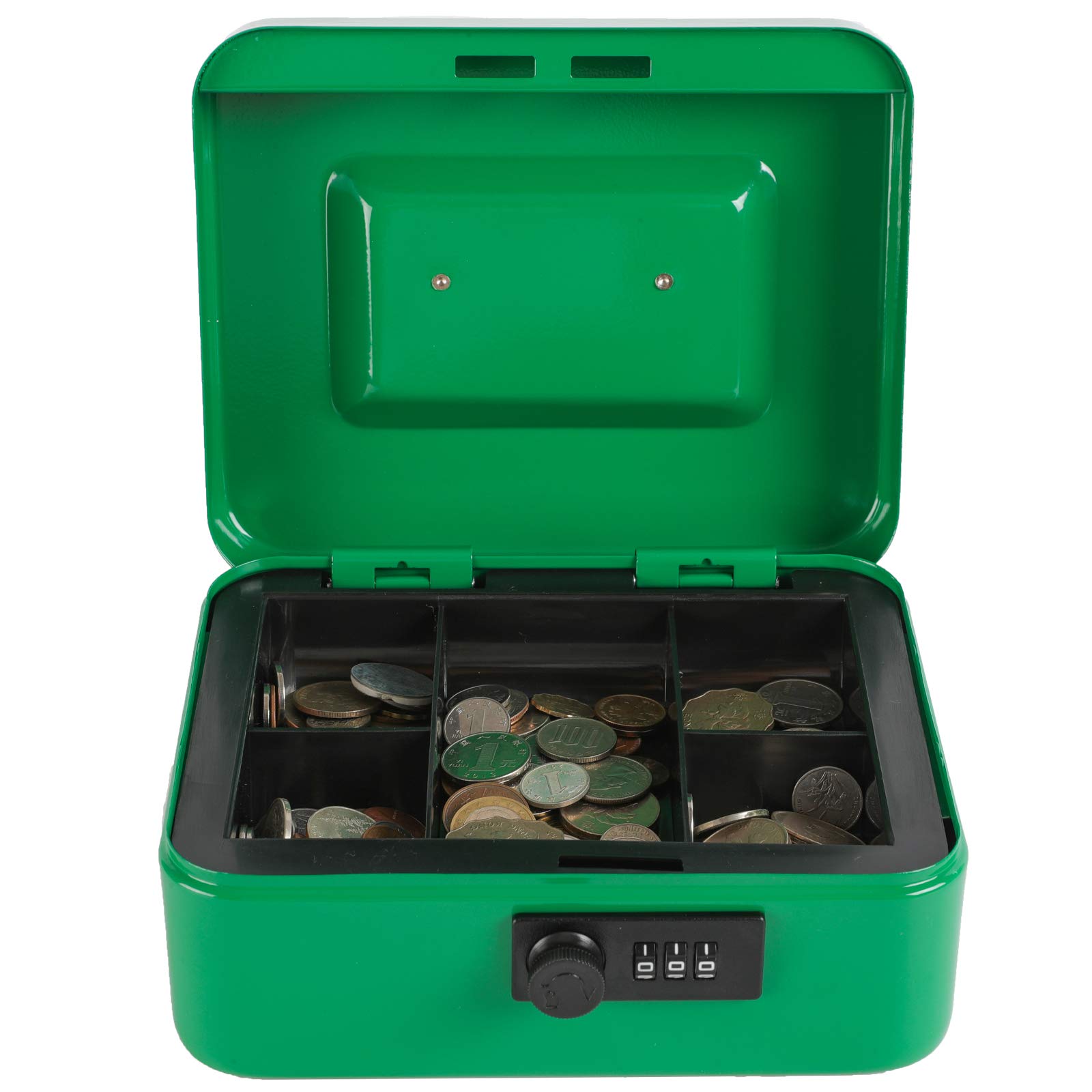XYDLED Combination Lock Cash Box with Removable Money Tray - Medium 7.87