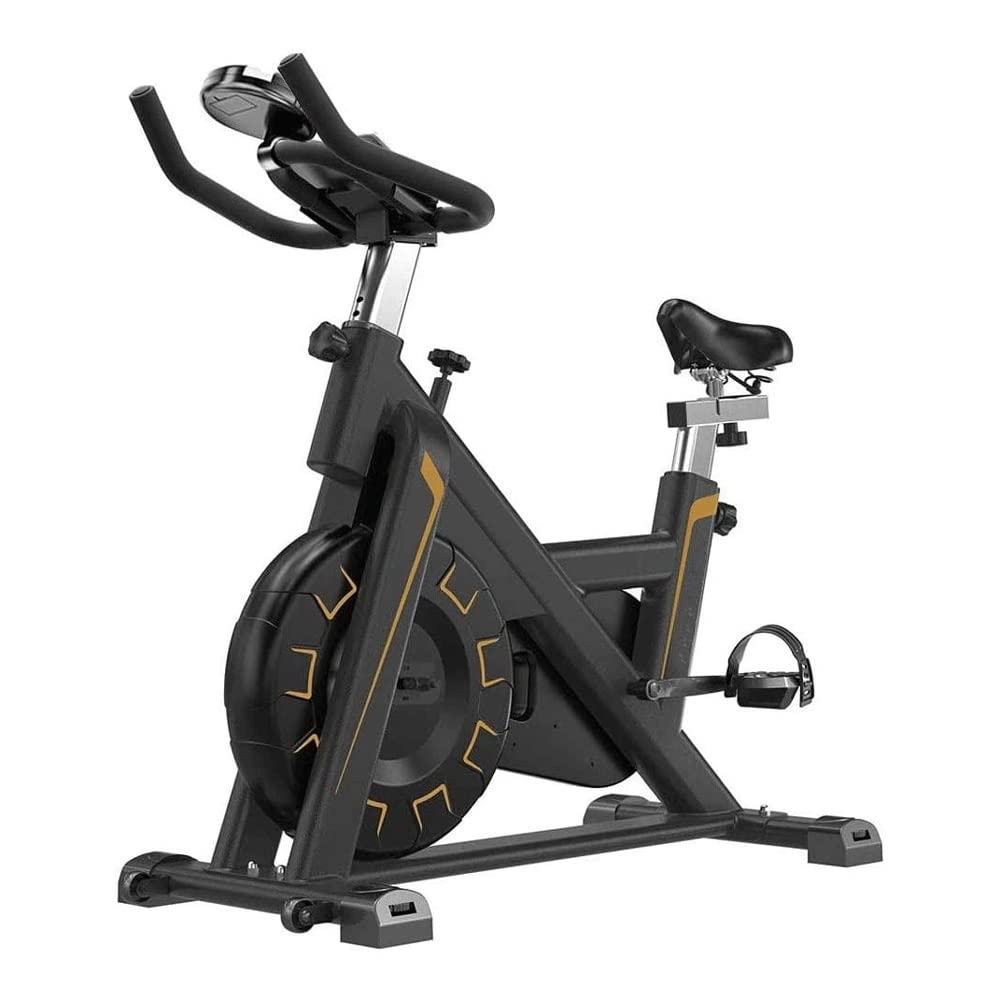 Best Exercise Bike for Home Gym - 35 LBS Flywheel Stationary Bike with Belt Drive, Thickened Frame Indoor Cycling Bike for Cardio Workouts | Perfect for Home Fitness, Apartment Workouts & Spin Classes
