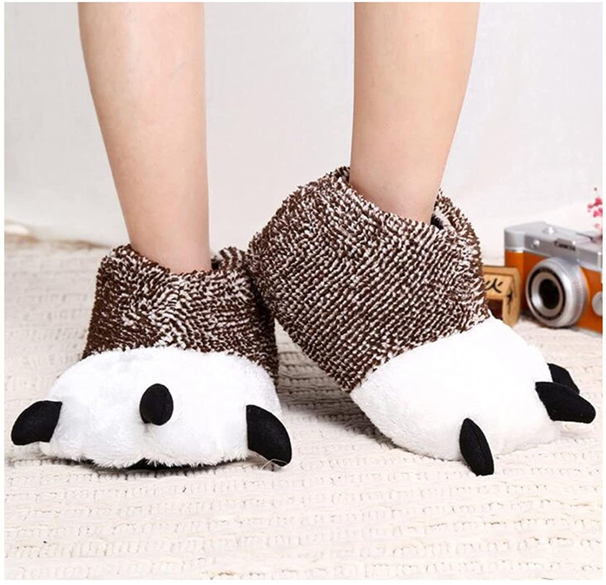 YILANLAN Women's Fuzzy Winter Slippers - Soft Warm Bear Paw House Shoes for Indoor Comfort, Cozy Home Wear & Cute Animal-Themed Gift Ideas