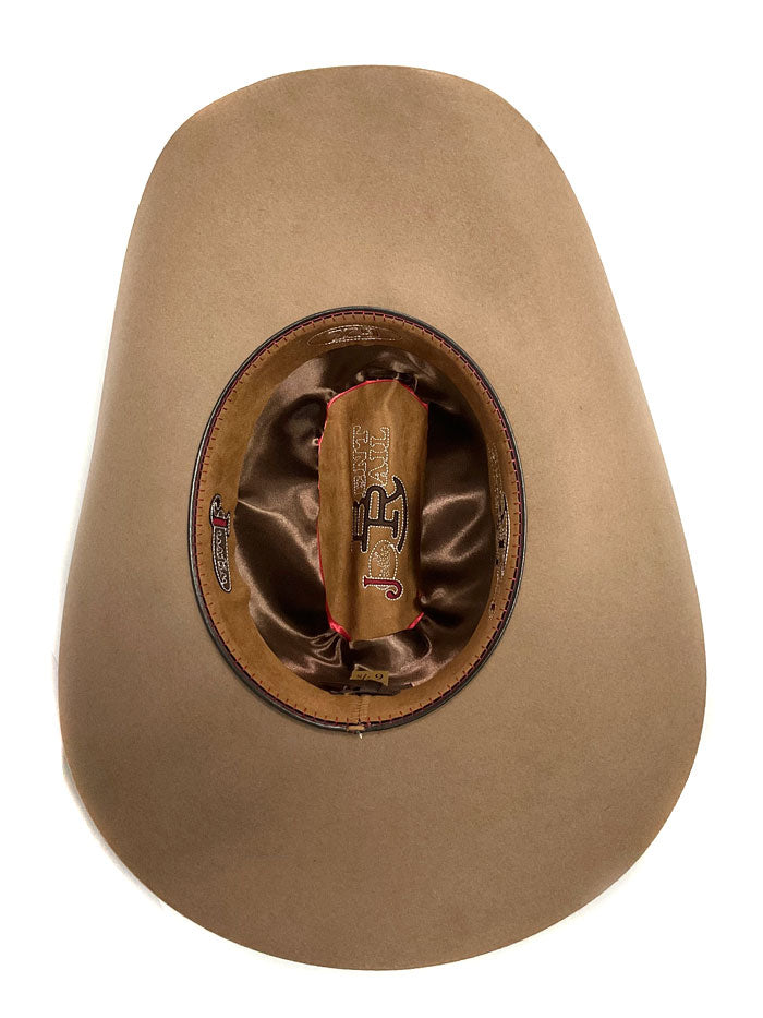 Justin JF0657DYLA Dylan 6X Fur Felt Cowboy Hat in Fawn - Western Style Bent Rail Design for Rodeo, Ranch Work & Country Fashion