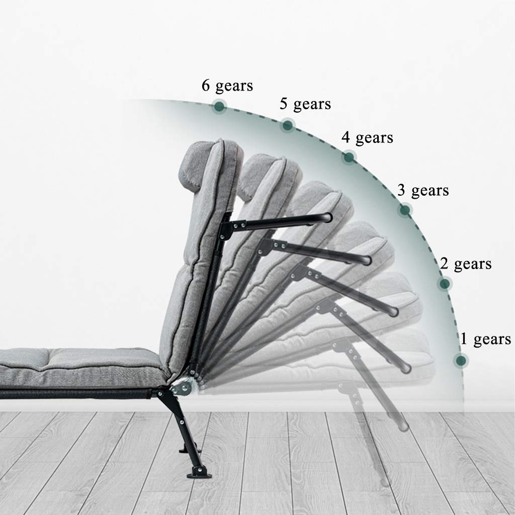 Portable Folding Chair - Lightweight Single Seat Sofa with Cotton Linen Fabric, Non-Slip Feet & Reinforced Steel Frame - Perfect for Camping, Beach, Picnics, and Outdoor Events