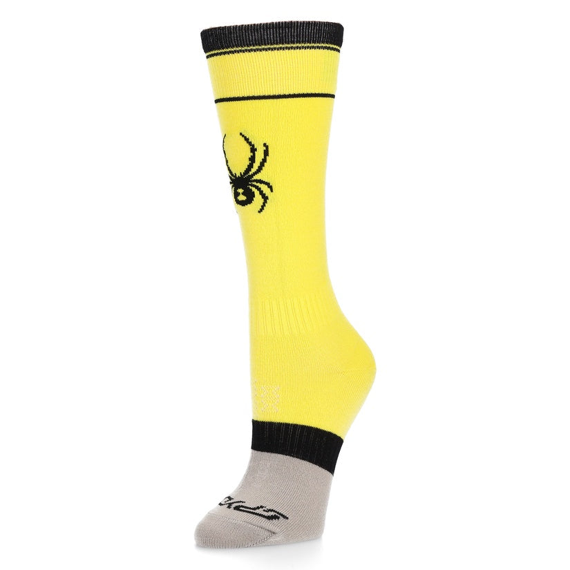 Spyder Junior Youth Bug Liner Ski Socks 2025 - Warm Thermal Performance Socks for Kids Skiing & Snowboarding - Perfect for Winter Sports and Cold Weather Activities