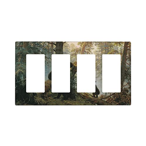 Bears Forest Quad Rocker Wall Plate