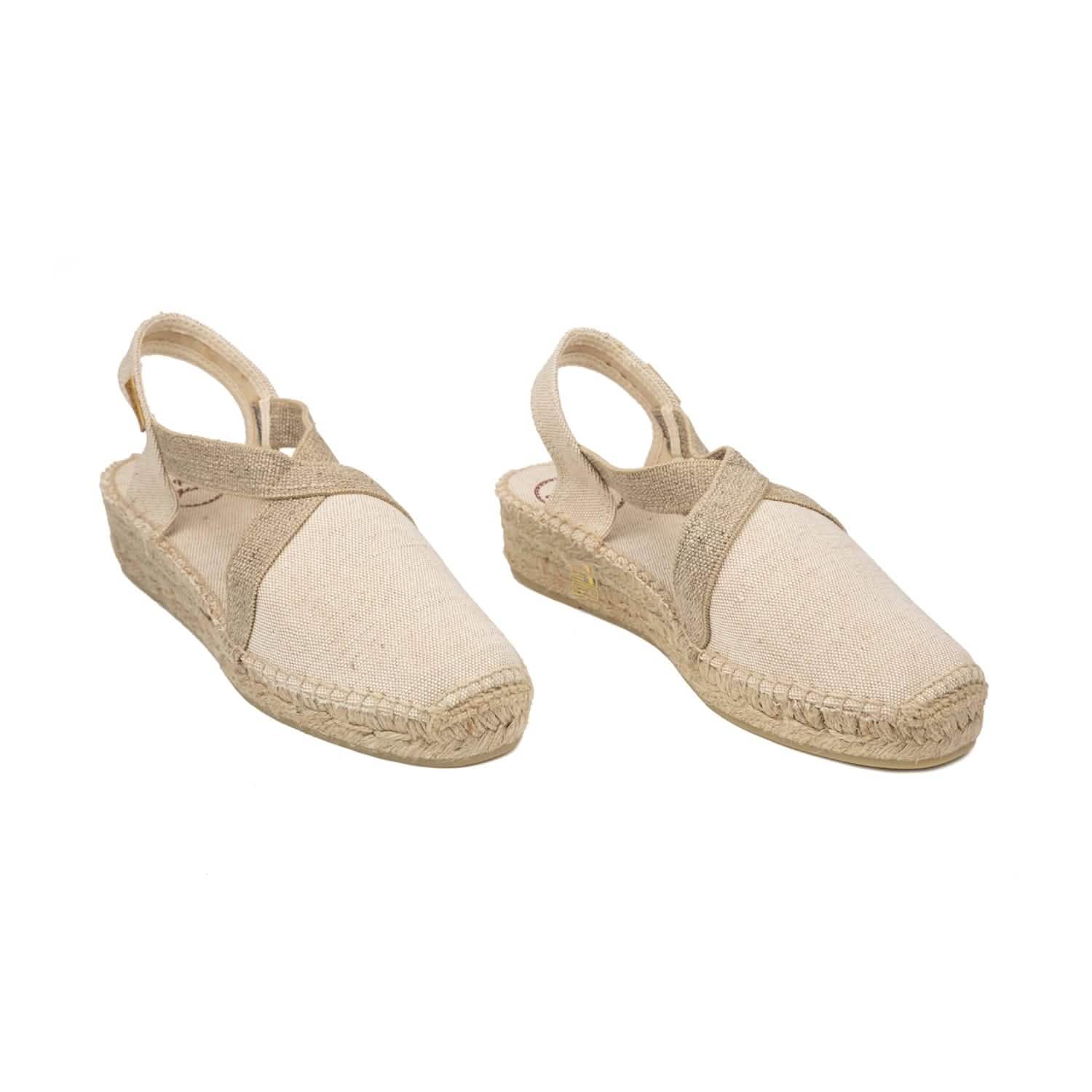 Women's Plain Canvas Wedge Espadrille Shoes - Comfortable Summer Casual Flats with Jute Sole | Perfect for Beach, Vacation & Everyday Wear - Verdi V
