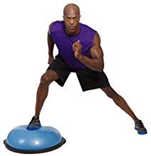 Bosu Home Balance Trainer - 65cm Blue Exercise Ball for Core Strength & Stability Training | Perfect for Yoga, Pilates, Home Gym Workouts