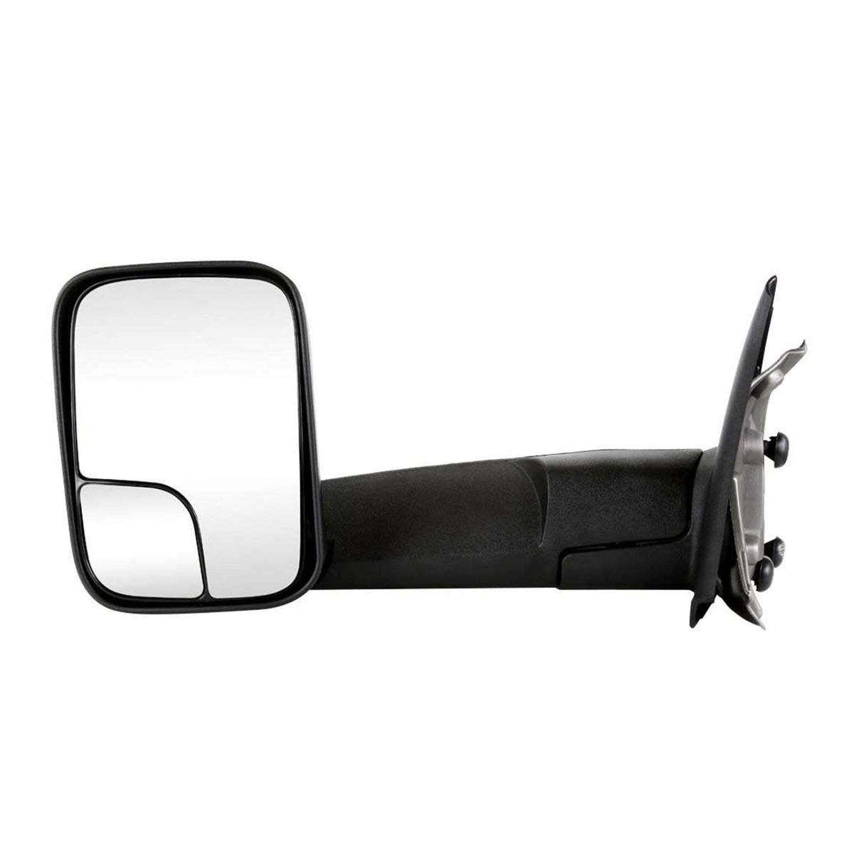 HuaZo Manual Tow Driver Side Mirror for 2002-2009 Chevy Silverado 1500 & 2005-2009 2500 3500 - KAPCH1320227, CH1320227 - Perfect for Truck Upgrades & Replacement Parts