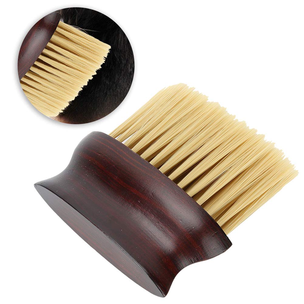 Professional Hair Cleaning Brush for Stylists - Fiber Hair & Neck Hair Removal Tool, Dust & Lint Brush for Salon & Home Use | Perfect for Barbers, Stylists & Pet Grooming