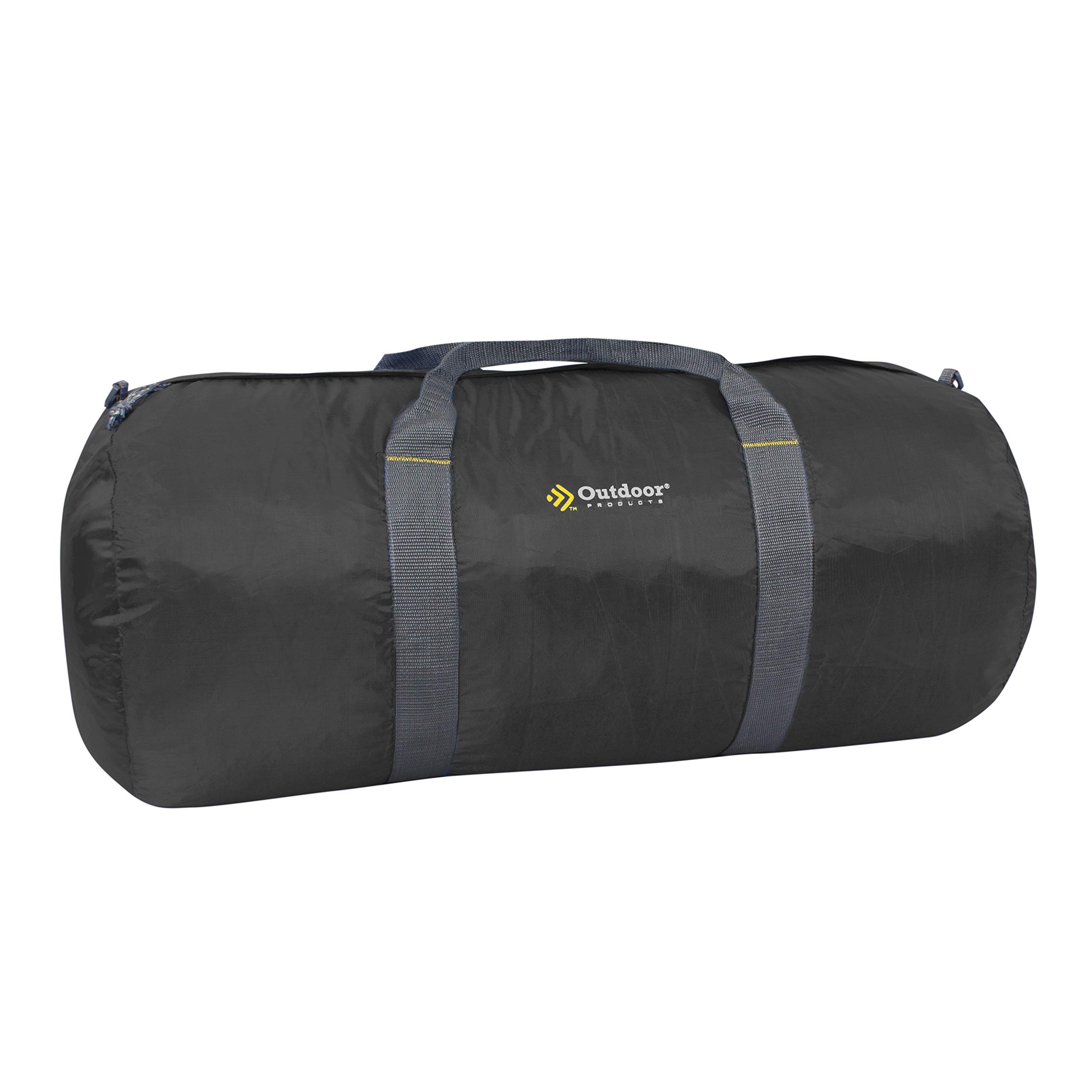 Premium Black Outdoor Duffle Bag - 12x24 Inch Large Travel Duffel for Camping, Gym, Sports & Weekend Getaways - Water-Resistant Durable Carry-On Luggage
