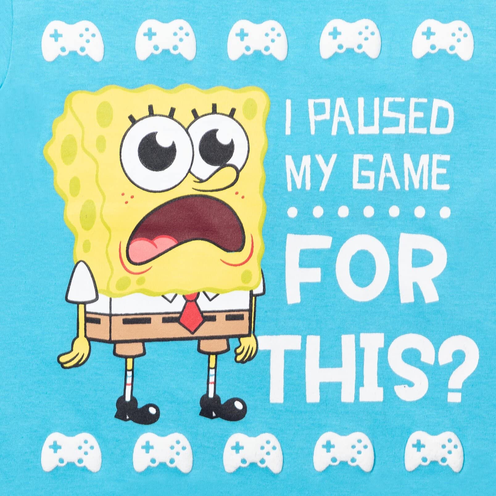 Spongebob Squarepants Cartoon Character T-Shirt for Kids - Soft Cotton Tee for Toddlers to Big Kids (Ages 2-8) - Perfect for Birthday Gifts, School Wear & Casual Outfits